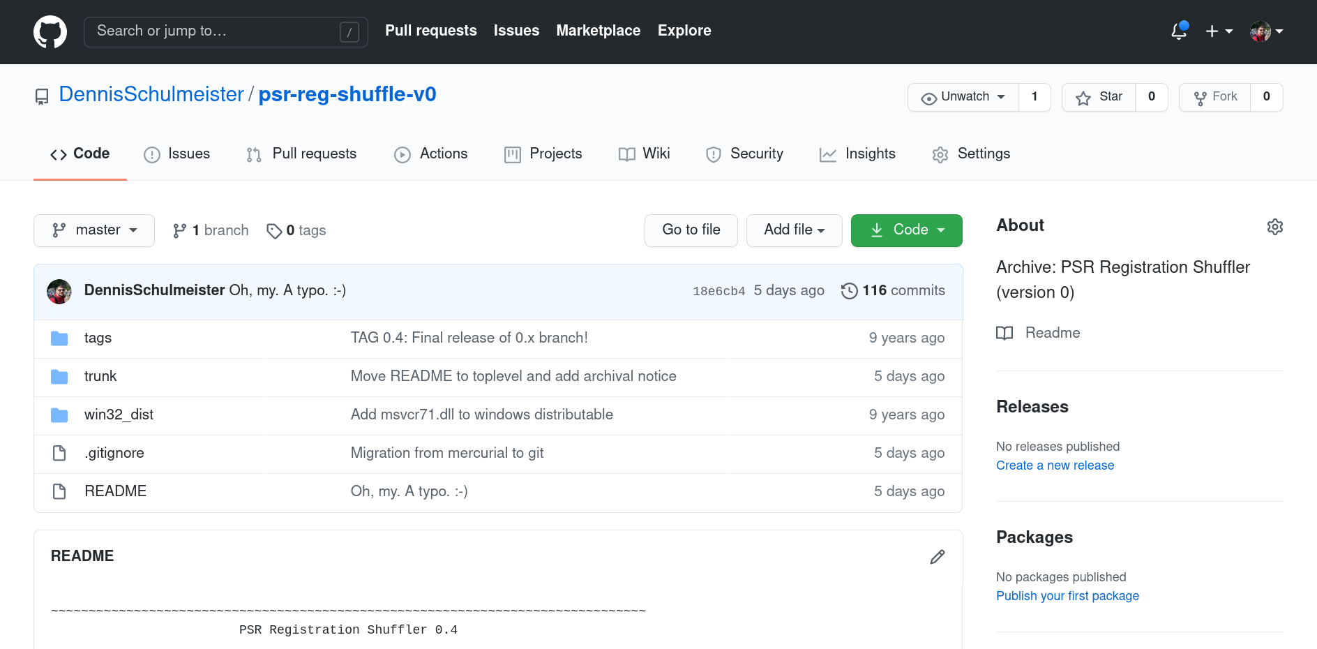 GitHub Screenshot